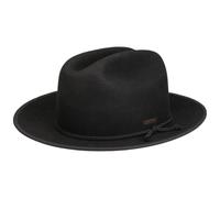Stetson Sombrero Western Plains Cattleman Hombre - de Fieltro Lana Vaquero otoño/Invierno Otoño Invierno - L (58-59 cm) Negro
