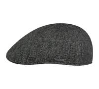 Stetson Texas Wool Herringbone - Gorra para hombre, Negro-Azul, 7 1/8