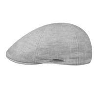 Stetson Gorra Texas Linen Mujer/Hombre - Made in The EU de Verano Lino Gorro Ivy con Visera, Forro Primavera/Verano - L (58-59 cm) Gris-Melange
