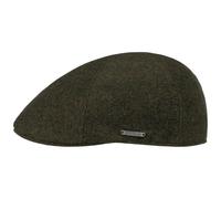 Stetson Gorra Texas Wool Gatsby Cap Hombre - Gorros con Visera Gorro Ivy Pico de Pato Visera, Forro, Forro Invierno otoño/Invierno - L (58-59 cm) Verde Oliva
