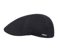 Stetson Gorra Texas Wool Gatsby Cap Hombre - Gorros con Visera Gorro Ivy Pico de Pato Visera, Forro, Forro Invierno otoño/Invierno - S (54-55 cm) Azul