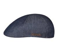 Stetson Gorra Texas Pure Denim Sustainable Hombre - Made in The EU Gorro Ivy con Visera Primavera/Verano Primavera Verano - M (56-57 cm) Denim-Azul Oscuro