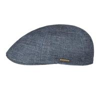 Stetson Texas Linen Twill Flatcap Gorra con visera para hombre, fabricada en la UE, con capucha, forro primavera-verano, primavera, verano, XXL (62-63 cm), color azul oscuro