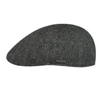 Stetson Texas Wool Herringbone - Gorra para hombre, Negro-Azul, 7 1/8