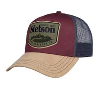 Stetson The Explorer Co. Trucker Gorra de béisbol, gorra de malla para hombre y mujer, con visera, primavera, verano, otoño-invierno, burdeos, Talla única
