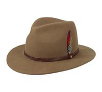 Stetson Traveller Rantoul Sombrero de Fieltro Lana Outdoor (M (56-57 cm) - castaño Claro)