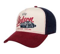 Stetson Vintage Racing Gorra de Beisbol Cinco Paneles Visera de Pana Hebilla Metalica Hombre Todo el ano