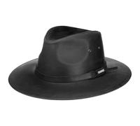 STETSON Westernhut Buffalo Lederhut Herrenhut Sommer Winter schwarz M (56-57 cm)