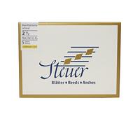 Steuer - Canas Clarinete Bajo Solo White Line, corte alemán, caja de 10, fuerza 3