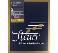 Steuer - Canas Clarinete En Sib Blue Line S900, corte alemán, caja de 10, fuerza 2