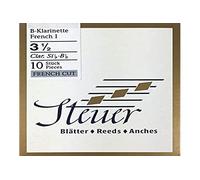 Steuer - Canas Clarinete en Sib Solo White Line, corte francés, caja de 10, fuerza 3.5