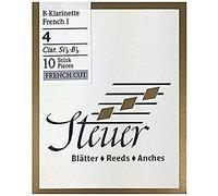 Steuer - Canas Clarinete en Sib Solo White Line, corte francés, caja de 10, fuerza 4