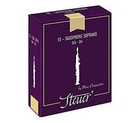 Steuer - Canas Saxofón Soprano tradicional, diseñadas por Marc Charpentier, caja de 10, fuerza 3 1/2
