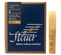 Steuer - Canas Clarinete En Sib Blue Line S900, corte alemán, caja de 10, fuerza 2
