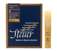 Steuer - Canas Clarinete En Sib Blue Line S900, corte alemán, caja de 10, fuerza 3