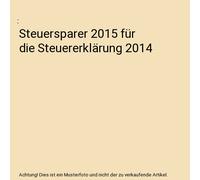 Steuersparer 2015 für die Steuererklärung 2014