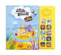 Steve and Maggie Libro de sonido - Libro de sonido interactivo de 10 botones para niños pequeños de 1 a 3 años, libro musical parlante, libro de música para bebés, regalo de juguete de aprendizaje