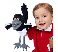Steve and Maggie Plush Toy - Maggie Magpie Handpuppet for Kids 1+, Soft Bird Puppet for Pretend Play, Nursery Rhymes & Learning, Interactive Toddler Toy for Bedtime Stories and Social Skills (Grande)