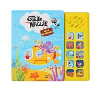 Steve and Maggie Sing-Alongs 10 Button Sound Book Dinosaur Toys Learning & Education Toys Interactive Baby Books for Toddlers 3-8 Gifts for Boys & Girls (4-Hello Sea Animals)