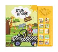Steve and Maggie Sing-Alongs 10 Button Sound Book Dinosaur Toys Learning & Education Toys Interactive Baby Books for Toddlers 3-8 Gifts for Boys & Girls (6-Hello Wild Animals)