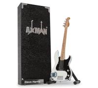 Steve Harris (Maiden): Bajo - Réplica de Guitarra en Miniatura - Regalos Musicales - Escala Ornamental Hecha a Mano 1/4 - Incluye una Caja de exhibición