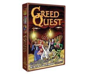 Steve Jackson Games | GreedQuest | Fast-Paced Game | Outsmart Your Friends with Clever Tactics and Sneaky Moves | Rule-Changing Strategy Game for 3 to 6 Players Ages 10 and Up | English