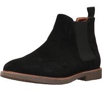 Steve Madden - Botas Chelsea Highline para hombre, Gamuza negra, 42 EU