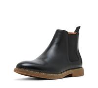 Steve Madden Botas HighlineChelsea para hombre, Gamuza negra, 42 EU