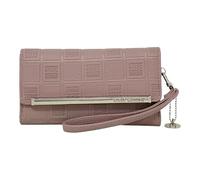 Steve Madden Cartera triple para mujer, Logotipo malva en relieve, talla de un talla