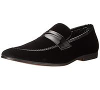 Steve Madden Crescent, Mocasín Penny Hombre, Terciopelo Negro, 41 EU