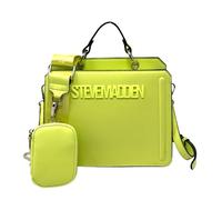 Steve Madden Crossbody Bag, Bevelyn-Bolso Cruzado Convertible para Mujer, Mordida de limón, Talla de un Talla