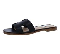 Steve Madden Hadyn, Sandalia Mujer, Piel Negra, 38 EU