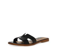 Steve Madden Hadyn, Sandalia Mujer, Piel Negra, 41 EU