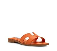 Steve Madden Hadyn - Sandalias sin cierre para mujer, Cuero anaranjado, 38 EU