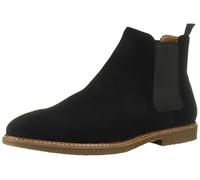 Steve Madden Highline, Botas Chelsea Hombre, Piel de Terciopelo Negro, 42 EU
