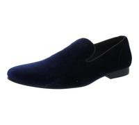 Steve Madden Laight, Mocasín Hombre, Terciopelo Azul, 43 EU