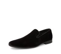 Steve Madden Laight, Mocasín Hombre, Terciopelo Negro, 41 EU