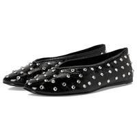 Steve Madden Leni - Bailarinas planas para mujer, Brillante negro, 41-42 EU