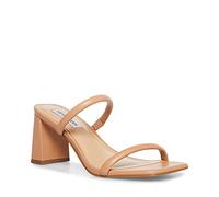 Steve Madden Lilah, Sandalia con talón Mujer, Light Brown Nubuck, 40 EU