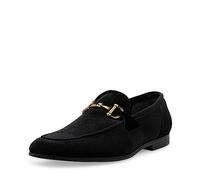 Steve Madden Madly, Mocasín Hombre, Terciopelo Negro, 46 EU