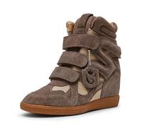 Steve Madden Mavis - Tenis para Mujer, Gris Topo Gamuza (Taupe Suede), 6