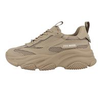 Steve Madden Possession-E Zapatillas Low Top Mujer Beige Ante/Tejido
