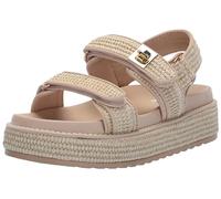 Steve Madden Sandalias Bigmona para mujer, Rafia natural, 6