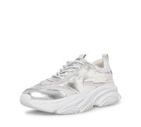 Steve Madden Tenis Possess para hombre, plateado, 40 EU