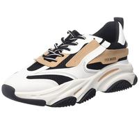 Steve Madden Tenis Possession para Mujer, Negro/Bronceado, 42 EU