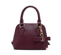 Steve Madden Top Handle Crossbody with Hangoff Charm, Bolso Cruzado Hope con asa Superior y Dije para Colgar Mujer, Vino, Talla de un Talla