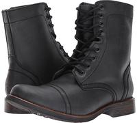 Steve Madden Troopah-c, Botas de Combate Hombre, Piel Negra, 41 EU
