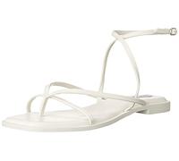 Steve Madden Women's Agree Sandal, White, 9