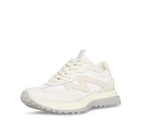 Steve Madden Women's Campo Sneaker, White/Grey, 8.5