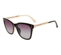 Steve Madden Women's Female Sunglass Style Kent Cat Eye, White/Black/Gold/Smoke Gradient, 52mm, 20mm